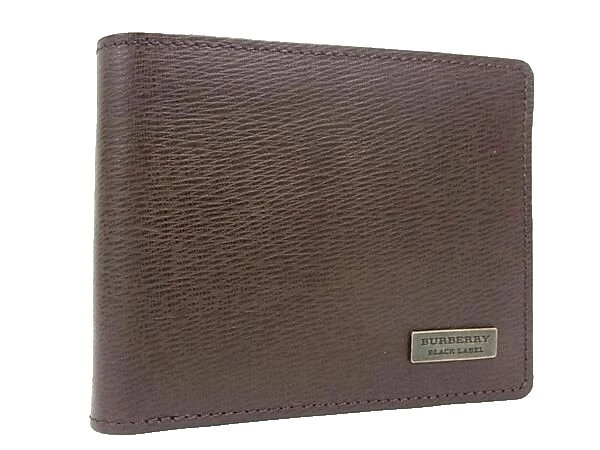 Burberry carteras de cuero marrón para hombres