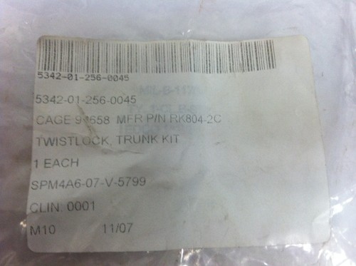 Peck & Hale RK804-2C M872 SemiTrailer Twistlock Handle Kit 5342-01-256-0045 - Picture 2 of 4