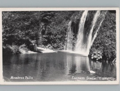 RPPC Fotokarte Mossbrae Falls Sacramento River Shasta-Cascade CA c1950