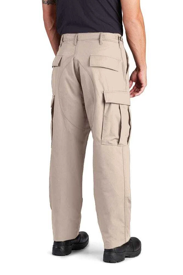 Calça de carga tática Propper® BDU 6 bolsos botão mosca 60/40 sarja militar masculina - Imagem 3 de 4