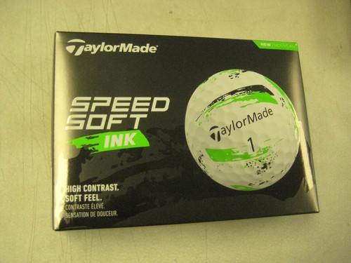 1 dozen BRAND NEW Taylor Made Speed Soft golf balls Ink Green