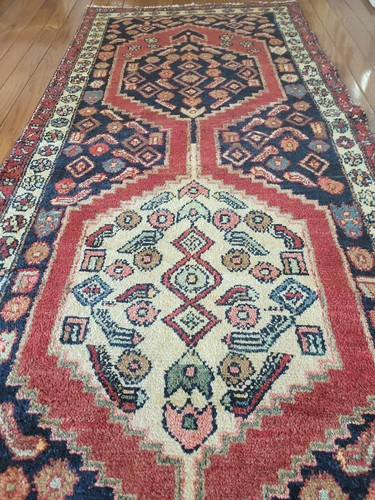 3.4 x 10.5 ALFOMBRA HERIZ CAUCÁSICA DE COLECCIÓN SERAPI KAZAJO ANTIGUO CORREDOR USHAK TRIBAL - Imagen 11 de 12