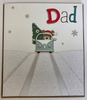 Papa viel Woof Weihnachtskarte	