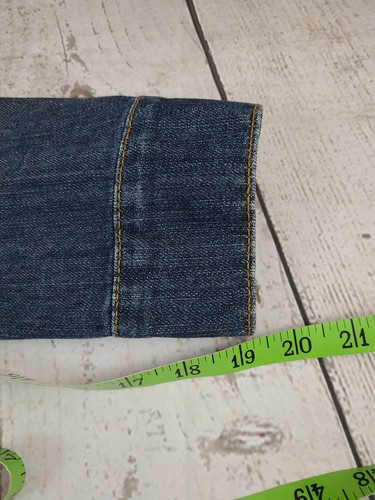 Giacca Jean Firmata Levi's Ragazze Taglia Large Media/Lavaggio Scuro Super Bella - Foto 6 di 12
