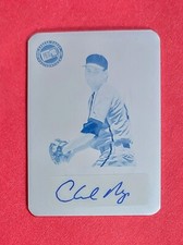 🔥 Charles Nagy Auto 1/1 Cyan Printing Plate -2024 Press Pass Premium Retro 