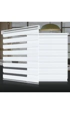 SEEYE Zebra Shade Blinds Horizontal Window Curtain Day and Night Blind 17.7”x 59