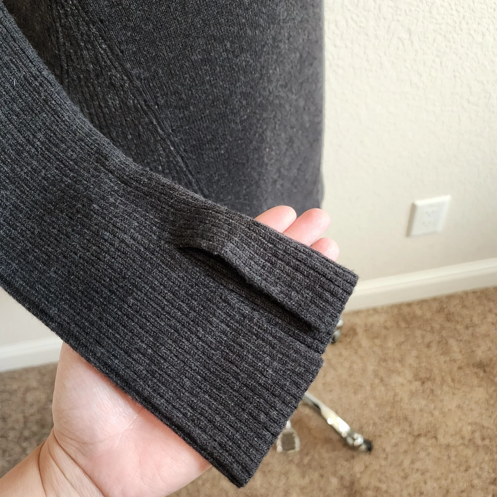 smartwool spruce creek ribbed knit merino wool split hem sleeve sweater
