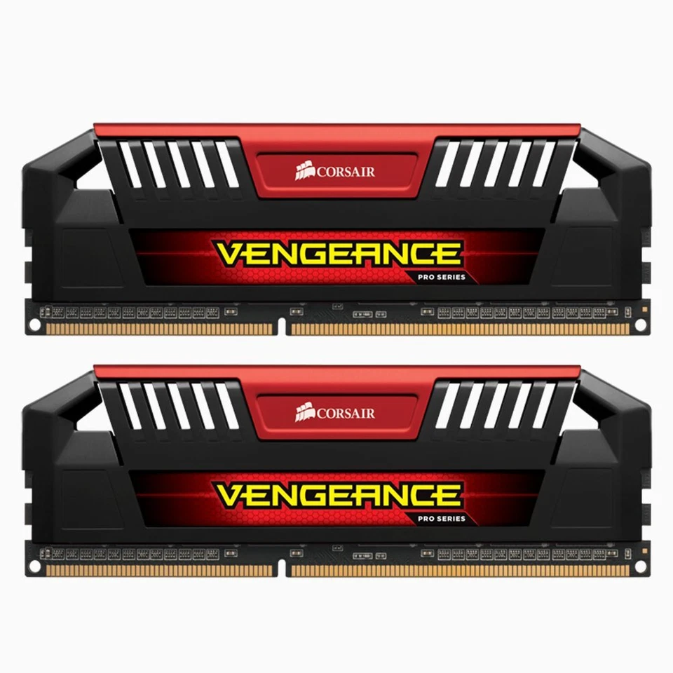 Corsair VENGEANCE Pro 32GB 16GB 8GB 4G DDR3 2400MHz OC PC3-19200U Memory LOT Red - Image 3 of 4