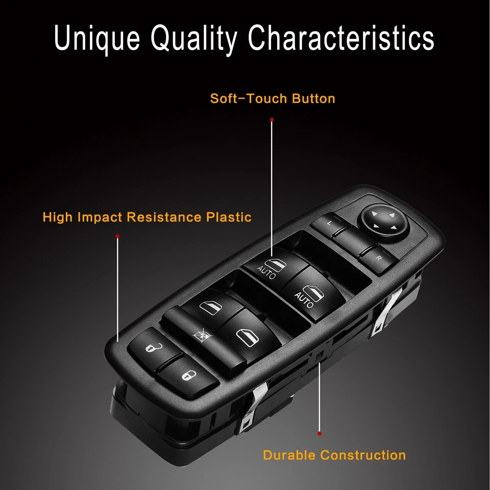 Master Power Window Control Switch for Chrysler 200 300 Dodge Charger Ram 4-Door Foto 4 de 4