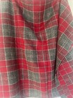 Woolrich Wool Fabric 2ydsx60” Red Gray Tartan Plaid Vintage W Tag