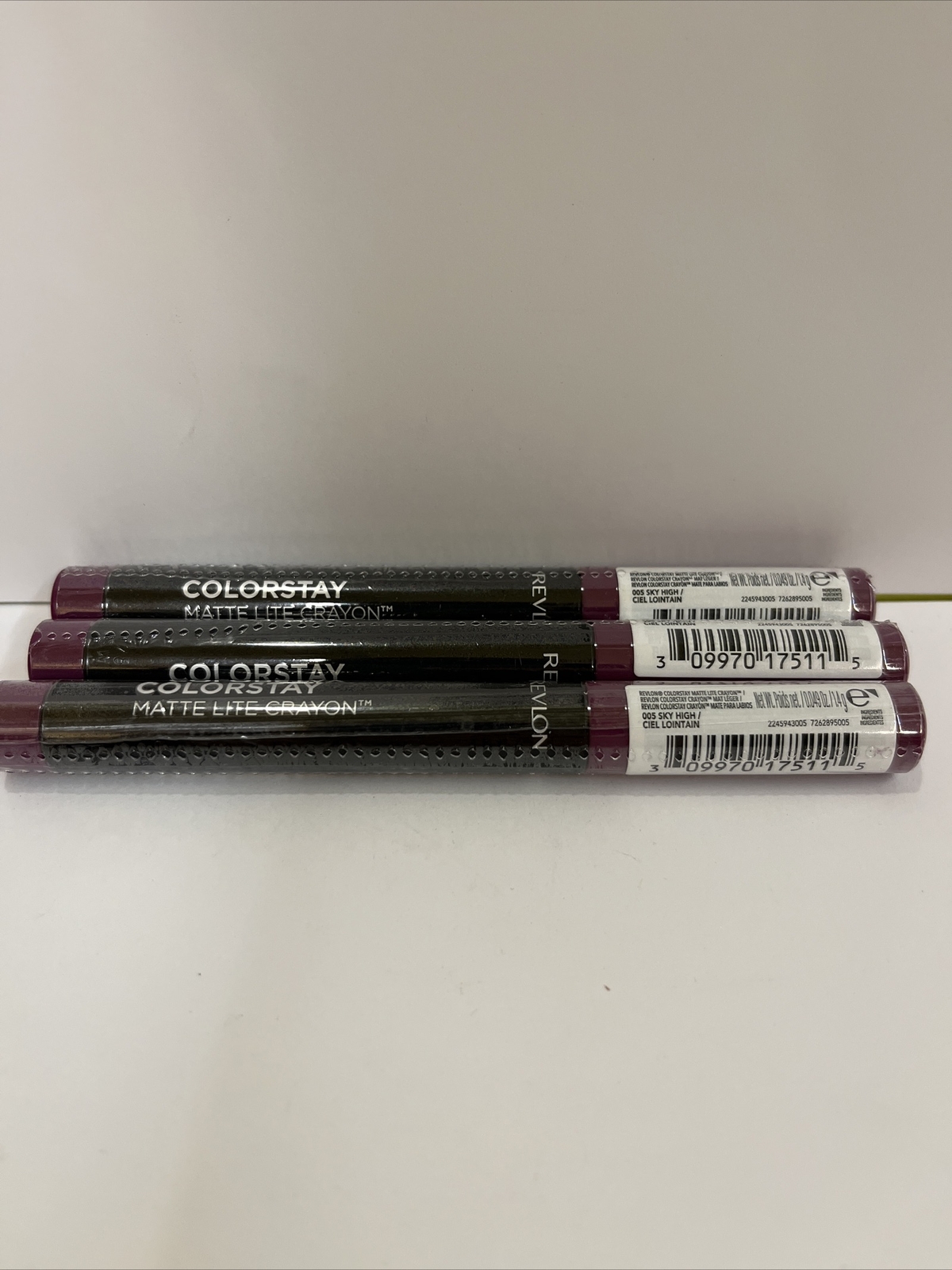 Lot Of 3 Revlon ColorStay Matte Lite Crayon Lip Color-005 Sky High | eBay