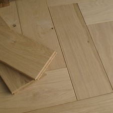 20" Herringbone 50x15cm Large Parquet Floor - Presanded Solid Oak Fishbone H15N