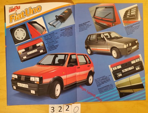FIAT PANDA UNO RITMO REGATA ACCESSOIRES SPORT Prospectus Allemand 12 pages 198? - Photo 3/7