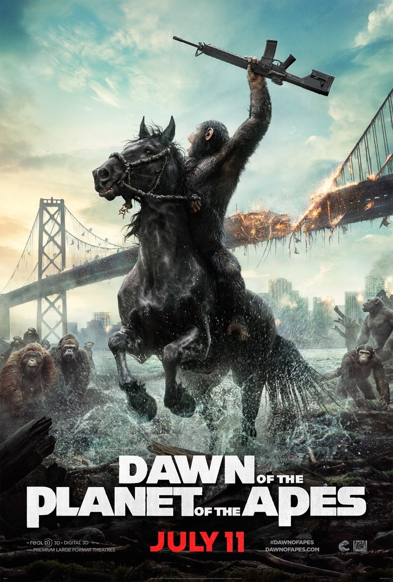 Dawn Of The Planet Of The Apes movie poster (c) - 11 x 17 inches