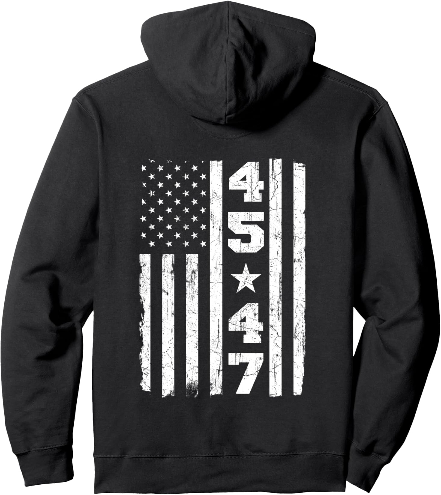 Trump 2024 Vintage USA Flag Election Hoodie