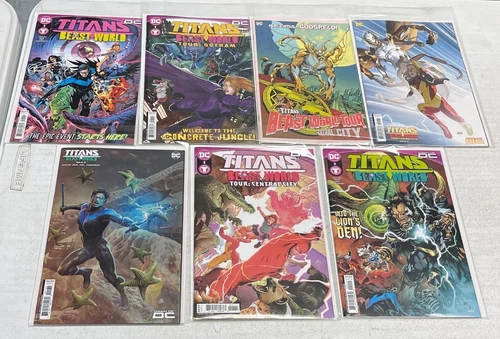 TITANS BEAST WORLD #1-2 LOT OF 7 DC COMICS 2024 Great Starter Lot