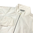 Athleta Medium White Windbreaker Full Zip Polyester Thumb Holes