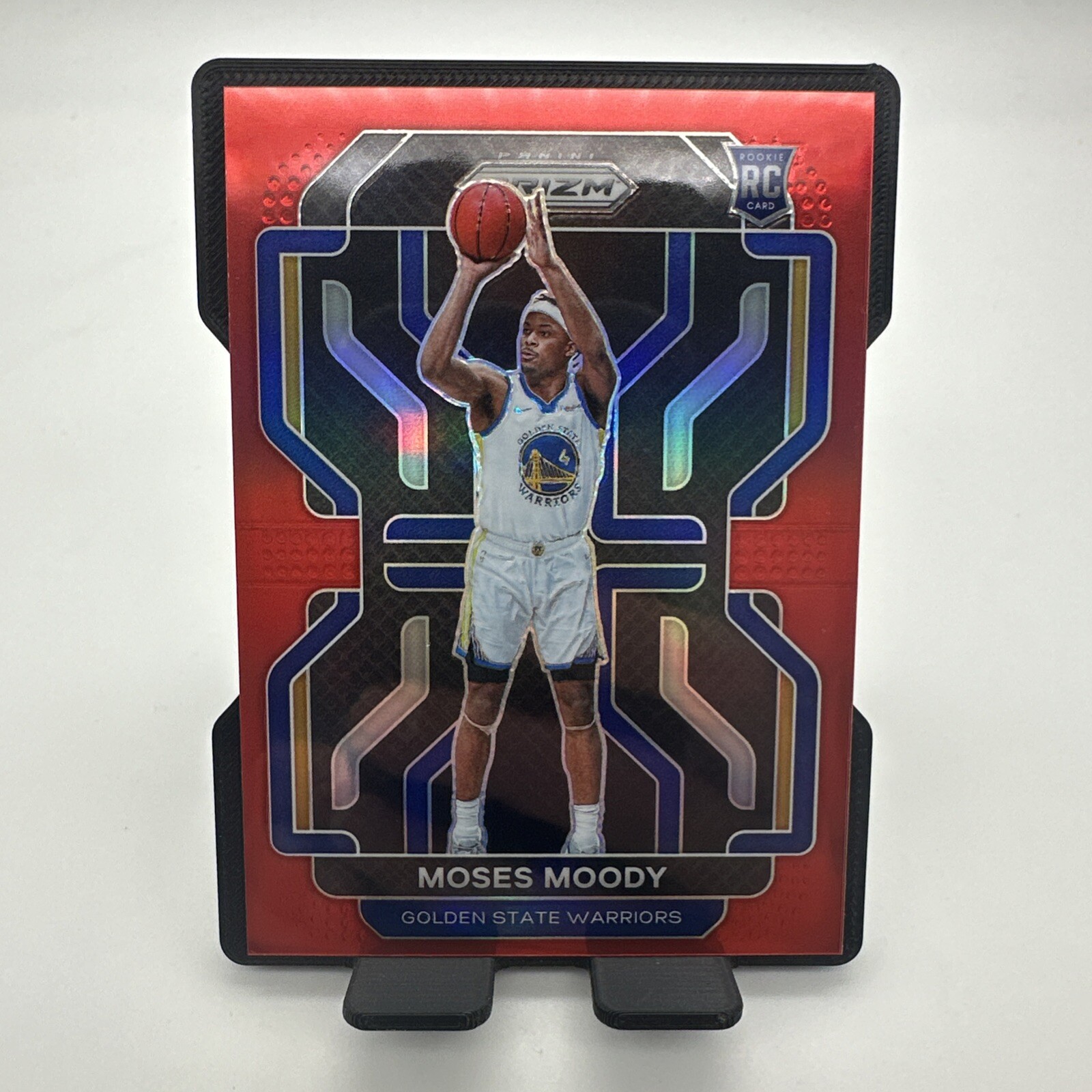 2021-22 Panini Prizm Moses Moody #308 RC Rookie Red /299