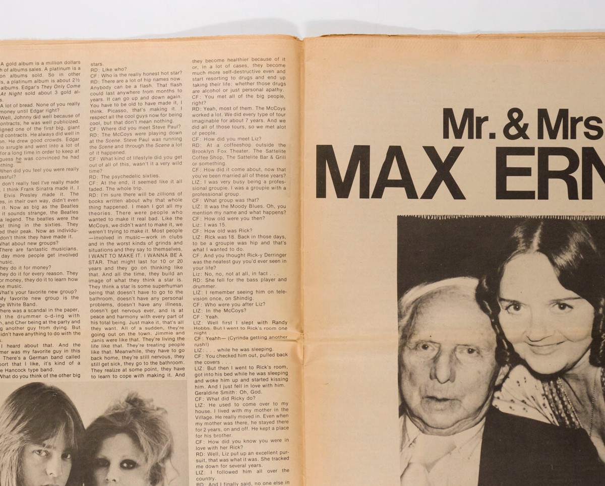KENNETH J LANE Max Ernst KAREN BLACK Marc Bohan VIVA Warhol's
