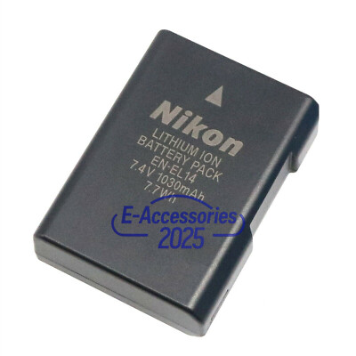 Original Nikon EN-EL14 Battery For D5500 D5600 D5300 D5200 D5100 D3300 P7700