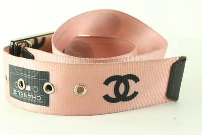 Chanel 04P Size 75/30 Pink Cassette Tape Belt 1CC615K | eBay