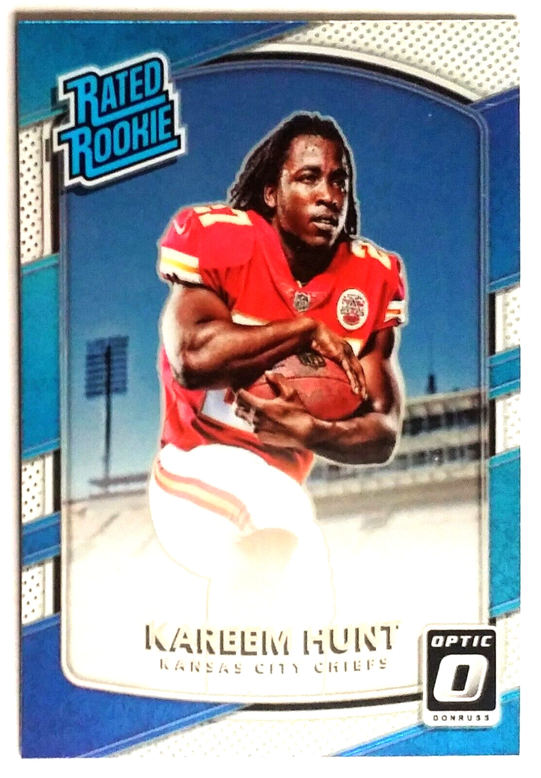 Kareem Hunt 2017 Donruss Optic Rated Rookie #182 - Cleveland Browns