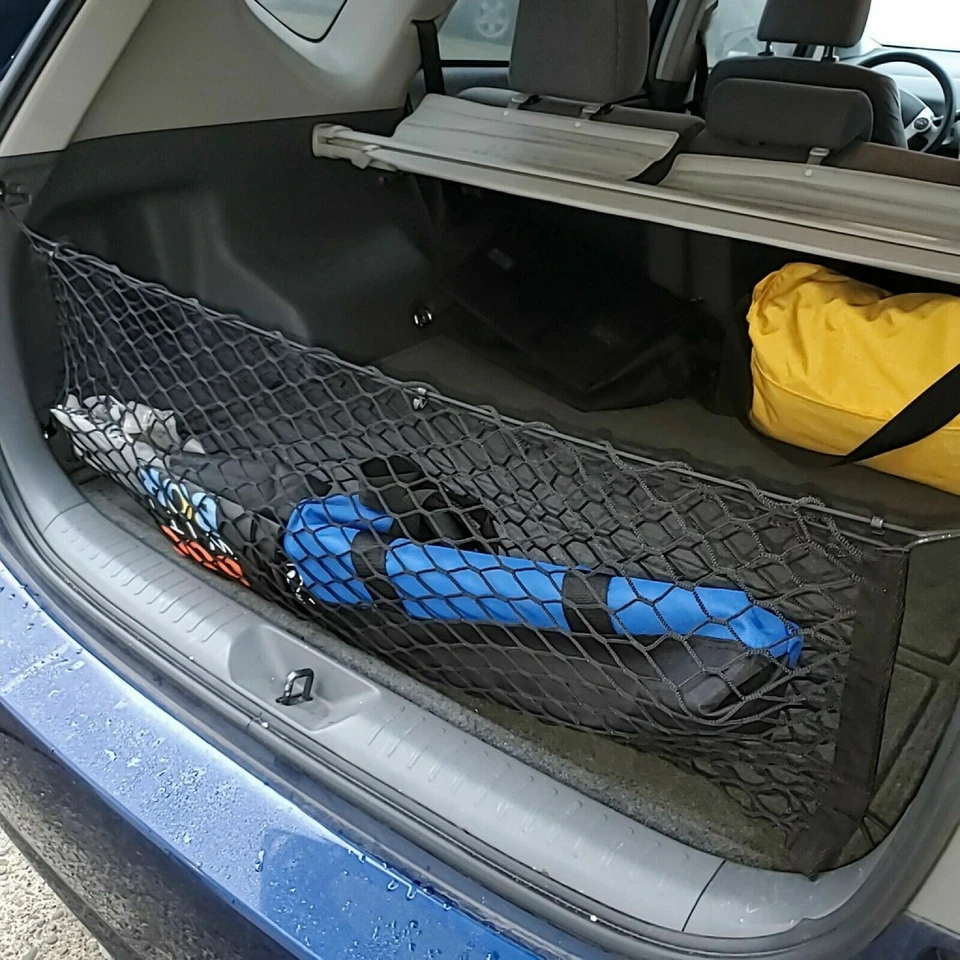 Red de carga organizadora de malla estilo sobre maletero trasero para Toyota Prius V 2012-2017 Foto 3 de 4