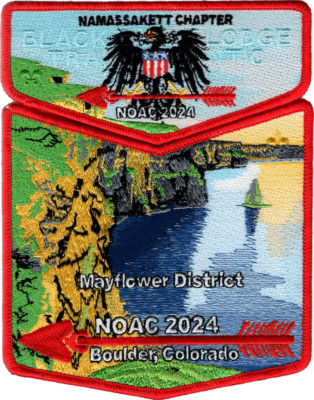 Boy Scout OA 482 Black Eagle Lodge 2024 NOAC Namassakett Chapter Flap Set