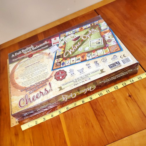 Wine-Opoly 2-6 Brettspiel im Monopoly-Stil für Erwachsene neu versiegelt WineOpoly Trinken - Bild 2 von 4