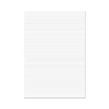 RHINO A4 Loose Leaf Paper, 6mm Lined, 500 Sheets / 1000 Pages, Unpunched