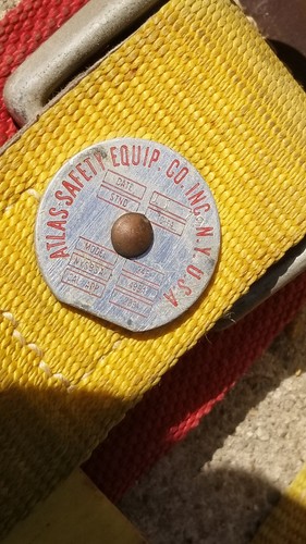 EQUIPO DE SEGURIDAD ATLAS VINTAGE. ARNÉS DE SEGURIDAD CINTURÓN LINIERO POSTE DE PROTECCIÓN 246 - Imagen 9 de 17