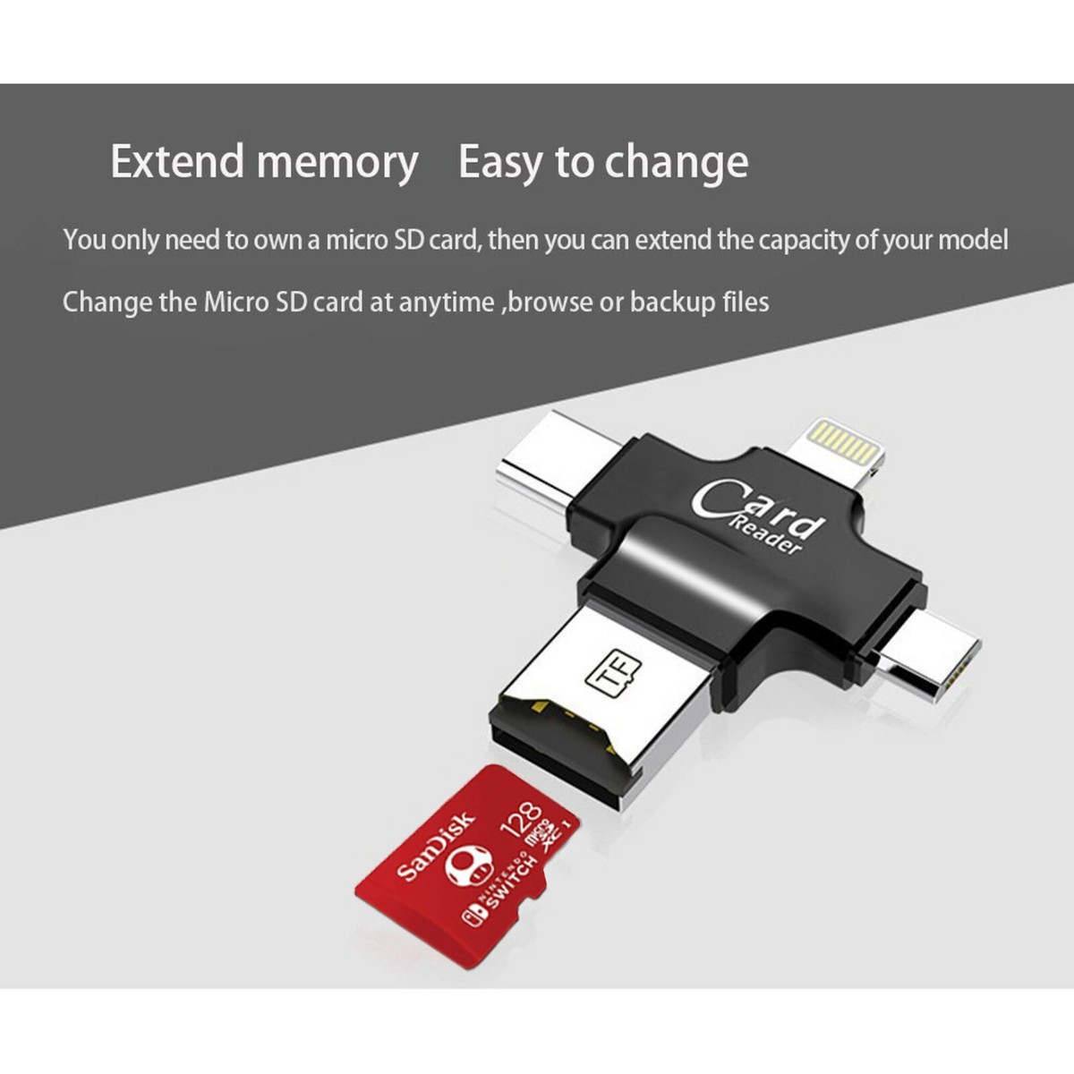 SanDisk 128GB microSDXC Gaming Card, Licensed for Nintendo-Switch