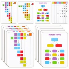 Long Division White Boards Double Sided Dry Erase Math Manipulative 10 PCS