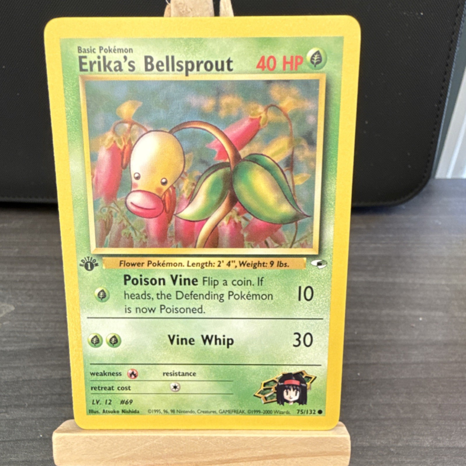 Pokémon Erika's Bellsprout Gym Heroes 1st Edition (75/132) NM