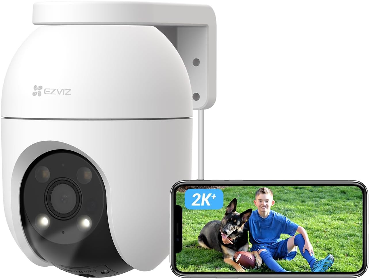 Telecamera WiFi 2K+ 360° | Proteggi i tuoi Bambini e la tua Casa