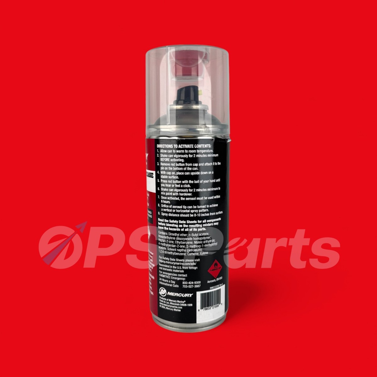 Mercury/Quicksilver Verado Silver Gearcase Spray Paint Part
