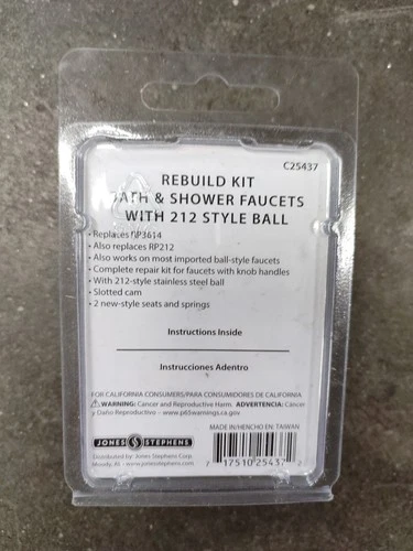 Jones Stephens C25437 REP KIT FITS DELTA WITH 212 BALL - Picture 2 of 2