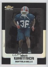 2006 Topps Finest Black Refractor 21/99 Donte Whitner #136 fc1