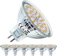 Eacll GU5.3 LED Warmweiß 6W Ersetzt 50W Halogen MR16 GlüHbirne, 6Er-Pack, 550 L