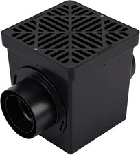 900bkitrtl1pk Square Kit With 2opening Catch Basin 2 Adapters 1 Outlet Plug And