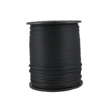QNR 3/16" Black Polyester Rope, Solid Braid Dacron Utility Rope... FAST USA SHIP