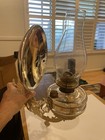 AntiqueWall Sconce Oil Lamp w/ Clear Glass Chimney, Reflector Mirror — photo 3