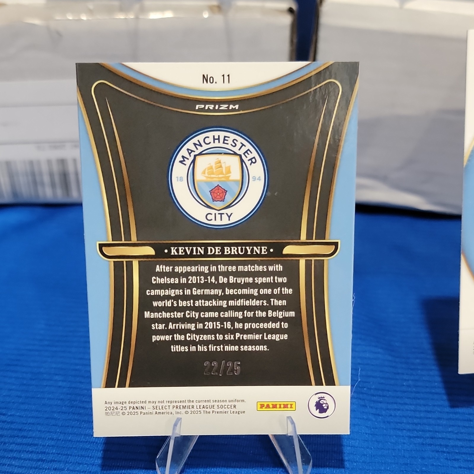Panini 2024-25 Select Premier League Man City Prizm 5-Card Lot Haaland view 7