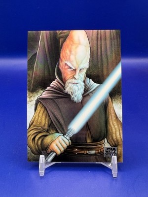 Topps Star Wars Galaxy 2026 - Ki-Adi-Mundi Original Art Puzzle Card #JC-8