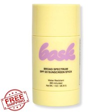 Bask SPF 50 Sunscreen Stick, Fragrance Free, Reef Safe, 1oz