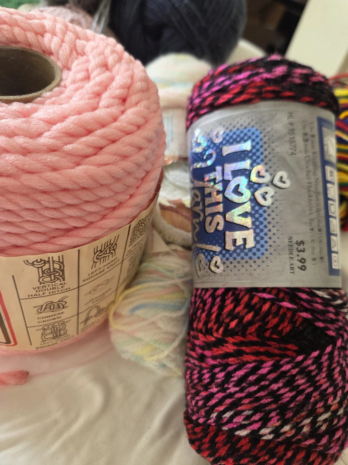 Huge 20+ Skein Yarn Destash Lot Mixed Brands Hobby Lobby Lion Brand Acrylic - product detail image 8