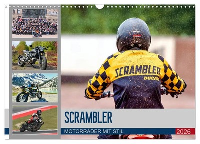 Peter Franko | Scrambler Motorräder mit Stil (Wandkalender 2026 DIN A3 quer),...
