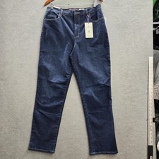 Gloria Vanderbilt Women Jeans 14 Blue Denim Tapered Amanda NWT
