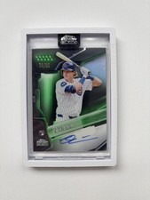 2026 Topps Chrome Black Autograph Owen Caissie Green Numbered /99