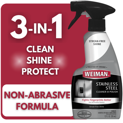 #ad #ad Weiman Stainless Steel Cleaner Trigger Spray 12fl oz Polish Protects Surfaces $6.18